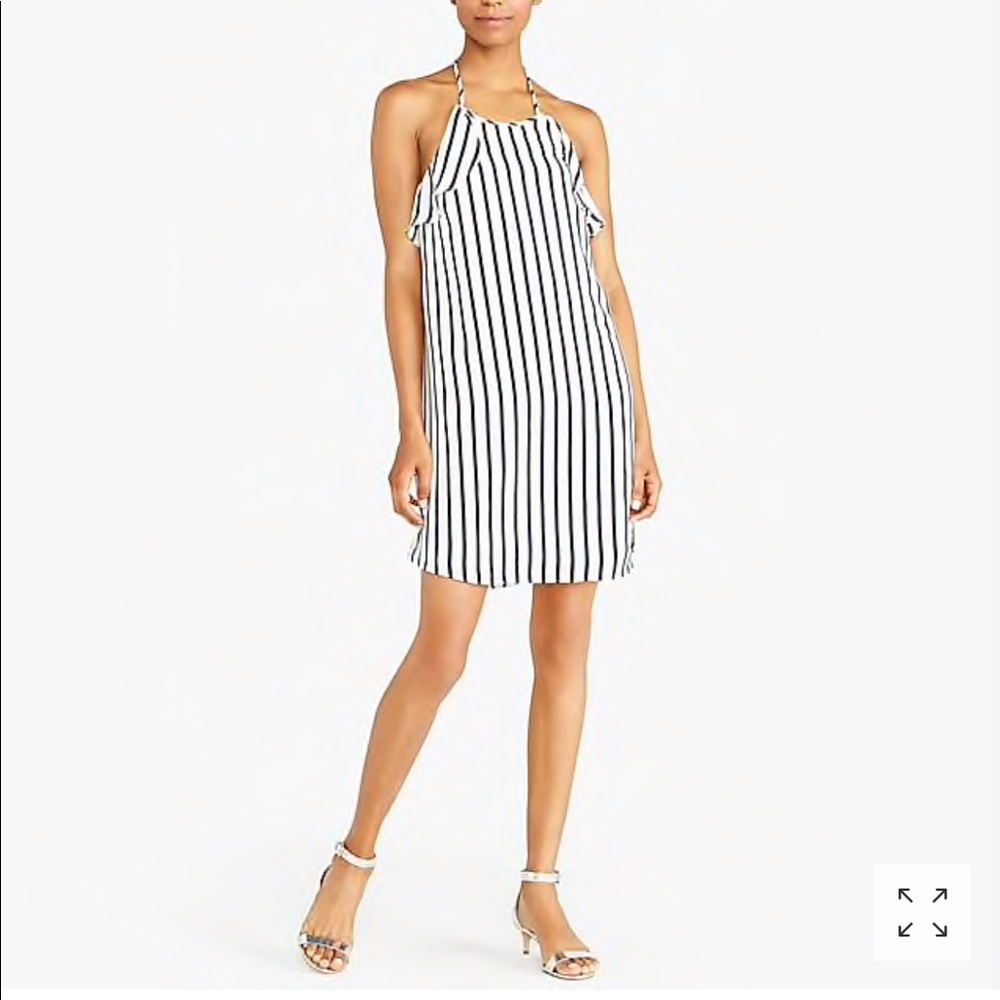 J.Crew Striped Halter Dress 👗 - Picture 1 of 7
